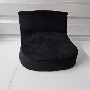 Brookstone Shiatsu Foot Massager and Warmer with‎ Heat Black Plush Cover 2-in-1